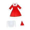 thumbnail image 3 of Disfraz de Papá Noel, vestido navideño de manga larga para niños, ideal para cosplay y fiestas. SG, 3 of 9