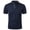 Navy, variant on Men's Contrast-Trim Banded Collar Henley Shirt - Slim-Fit Casual Top for Golf & Weekend Outings