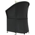 thumbnail image 5 of vidaXL 2 Piece Garden Lounge Set with Cushions Black Poly Rattan, 5 of 5
