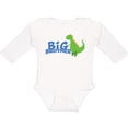 thumbnail image 3 of Inktastic Big Brother Green Dinosaur Boys Long Sleeve Baby Bodysuit, 3 of 5
