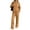 Camel, variant on 2 Piece Sets for Women 2 Piece Sweatshirt Outfit Full‑Zip Drawstring Hooded Jacket Elastic Drawstring Wide Leg Sweatpants Set Casual Loose Sports Matching Loungewear Suit Black M