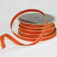 thumbnail image 2 of The Ribbon People Copper Orange and Gold French Wired Craft Ribbon 0.25" x 108 Yards, 2 of 3