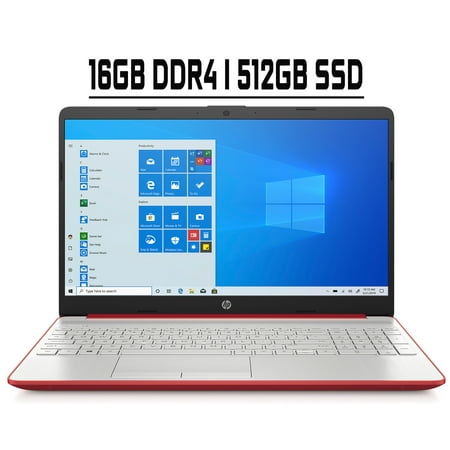 HP Notebook 15 Premium Business Laptop 15.6” diagonal HD Display Intel Pentium Gold 6405U Processor 16GB RAM 512GB SSD Intel UHD Graphics HDMI USB-C Wifi Webcam Win10