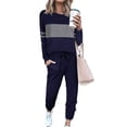thumbnail image 1 of Conjunto Deportivo PRETTYGARDEN de 2 Piezas, Manga Larga, Color Azul Marino, Talla M, 1 of 5