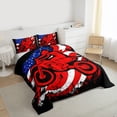 thumbnail image 3 of Castle Fairy Dirt Bike Queen Comforter Set,Vintage USA Flag Bedding Comforter Set, 3 of 8