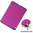 thumbnail image 6 of Dteck Smart Case for Apple iPad 10.9" Air 4th Gen (2020 Released),Slim Hard Back Shell Luxury Leather Automatic wake/sleep Kickstand Folio Protective Cover,Purple, 6 of 8