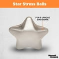 thumbnail image 3 of Star Stress Balls Set of 10, Bulk Pack - Anxiety Stress Relief, Perfect for Your Desk, Office or Home - Silver, 3 of 5
