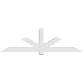 thumbnail image 4 of 72"W x 21"H x 4"D x 4"F, 7/12 Pitch, Kennewick Architectural Grade PVC Gable Bracket, 4 of 8