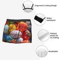 thumbnail image 3 of Pofeuu Colorful Hand Painted Easter Eggs Print Men’s Boxer Briefs, Moisture-Wicking Underwear, Regular,Trunk-X-Large, 3 of 5