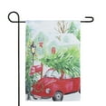 thumbnail image 3 of Northlight Red Car and Christmas Tree Outdoor Garden Flag 12.5" x 18", 3 of 7