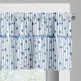 thumbnail image 3 of Ambesonne Blue and White Window Valance, Water Drop Lines, 54" X 12", Violet Blue and White, 3 of 5