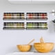 thumbnail image 4 of Estante de especias de cocina Perfecl Organizador de estantes 2 piezas negro, 4 of 8