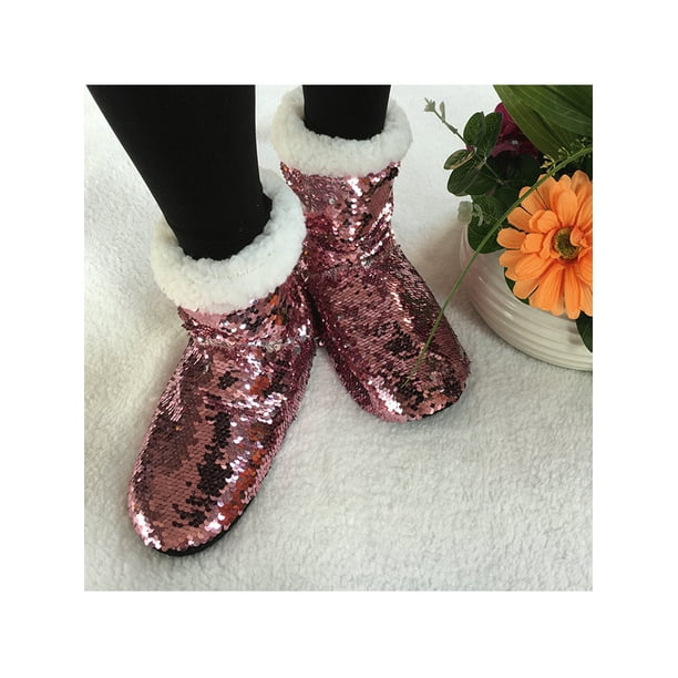 Sequin elf hotsell slippers walmart
