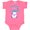 Hot Pink, variant on Inktastic My Pop Pop Loves Me- Cute Snow Baby Boys or Girls Baby Bodysuit