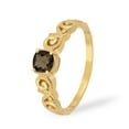 thumbnail image 2 of 925 Sterling Silver Gold Vermeil Smoky Quartz Cushion 6mm Women's Solstic Mother's Day Gift Ring, 0.75 Ct, 2 of 4