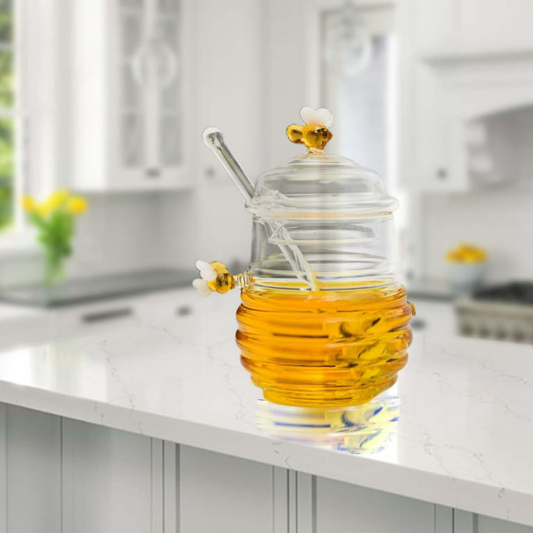 Honey Pot Storage Dispense Container, Honey Bee Kitchen Canisters
