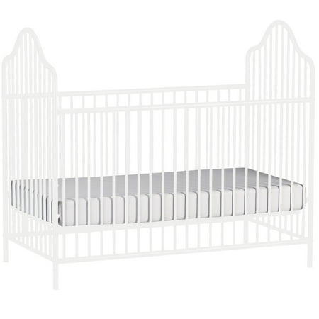 Little Seeds Lanley Metal Crib, Off White