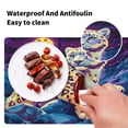 thumbnail image 5 of Wobogo Full Moon Snow Leopard Placemats Coasters Set of 2 Heat-resistant Non-slip Easy to Clean Square Dinner Plate Mat, 5 of 8