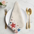 thumbnail image 2 of 4th of July Cloth Napkins, Independence Day Star Rustic American Washable and Reusable Dinner Napkins Set of 4, Table Napkin for Kitchen Party Birthday Wedding Hotel Housewarming 20"x20", 2 of 9