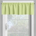 thumbnail image 4 of Ambesonne Lime Green Valance & Curtain, Girlish Vintage Dots, 55"x24", Lime Green White, 4 of 6