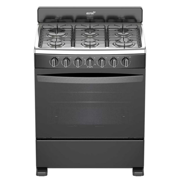 Estufa al Piso a Gas Acros 30' Negro