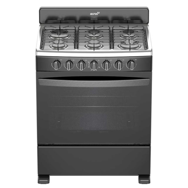 Estufa al Piso a Gas Acros 30' Negro