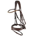 thumbnail image 4 of Horze Ergonomic Snaffle Bridle with Curved Crystal Browband, 4 of 6
