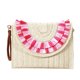 thumbnail image 1 of Bolso de mano para mujer Bolso bandolera hecho a mano tejido de paja informal para el trabajo (Multicolor), 1 of 8