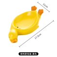 thumbnail image 4 of Jabonera, bonita jabonera con forma de pato y desagüe, jabonera con drenaje automático, bandeja para jabón para ducha o baño, color amarillo, 4 of 4