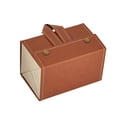 thumbnail image 1 of Organizador de anteojos de cuero plegable 2/3/4/5/6 caja de almacenamiento de gafas de sol de múltiples ranuras portátil de viaje para gafas Almacenamiento y organización del hogar L6401 marrón Toystoory HA003745-04B, 1 of 1