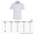 thumbnail image 4 of Men's Short Sleeve Dress Shirts Stretch Solid Slim Fit Casual Businss Button Down Shirt, 4 of 4
