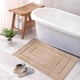 thumbnail image 4 of Alfombra de baño de microfibra de color sólido - Alfombra absorbente y antideslizante de 40x60 cm para baño, ducha y lavandería - Alfombra lavable a máquina, 4 of 4