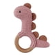 thumbnail image 3 of 10A Sonajero de dinosaurio de ganchillo, juguete sin Bpa, anillo de madera, mordedor para bebé, roedor, gimnasio, sonajeros móviles, juguetes educativos para recién nacidos, 3 of 5