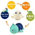 thumbnail image 4 of Juguetes de baño LiKee: tortugas flotantes de cuerda con red de pesca, 4 of 6