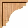 thumbnail image 3 of 5 1/2"W x 14"D x 14"H Pescadero Smooth Corbel w/Backplate, Western Red Cedar, 3 of 9