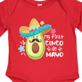 thumbnail image 4 of Inktastic My 1st Cinco de Mayo Avocado in Sombrero Boys or Girls Long Sleeve Baby Bodysuit, 4 of 5