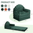 thumbnail image 2 of Richryce 2-in-1 Folding Sofa Bed with Adjustable Backrest, 75" Convertible Futon Sleeper for Small Spaces, 2 of 9