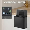 thumbnail image 5 of 1.3 Gal Small Trash Can with Lid，Stainless Steel Kitchen Bin with Lid,Bathroom Trash Can，Slim Trash Can for Bathroom, Bedroom, Kitchen, Office,Black, 5 of 6