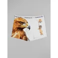 thumbnail image 2 of White Animal Pattern Boxer Shorts for Men Stretch Comfortable Underpants with Cute Animal Prints, 2 of 5