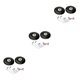 thumbnail image 1 of Qarigey 2x Luggage Suitcase Wheels Flexible Wear Caster  Swivel Resistant Black Type1, 1 of 6