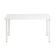 thumbnail image 1 of Hustle 60W x 30D Computer Desk with Metal Legs in White - Engineered Wood, 1 of 9