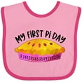 thumbnail image 3 of Inktastic My 1st Pi Day Pink Pie Pan Pun Boys or Girls Baby Bib, 3 of 4