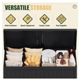 thumbnail image 5 of SONGMY 270 Gallon Outdoor Storage Deck Box with Divider, Double Wall Storage Box with Lockable Lid for Garden Tools, Pools Supplies (Black), 5 of 7