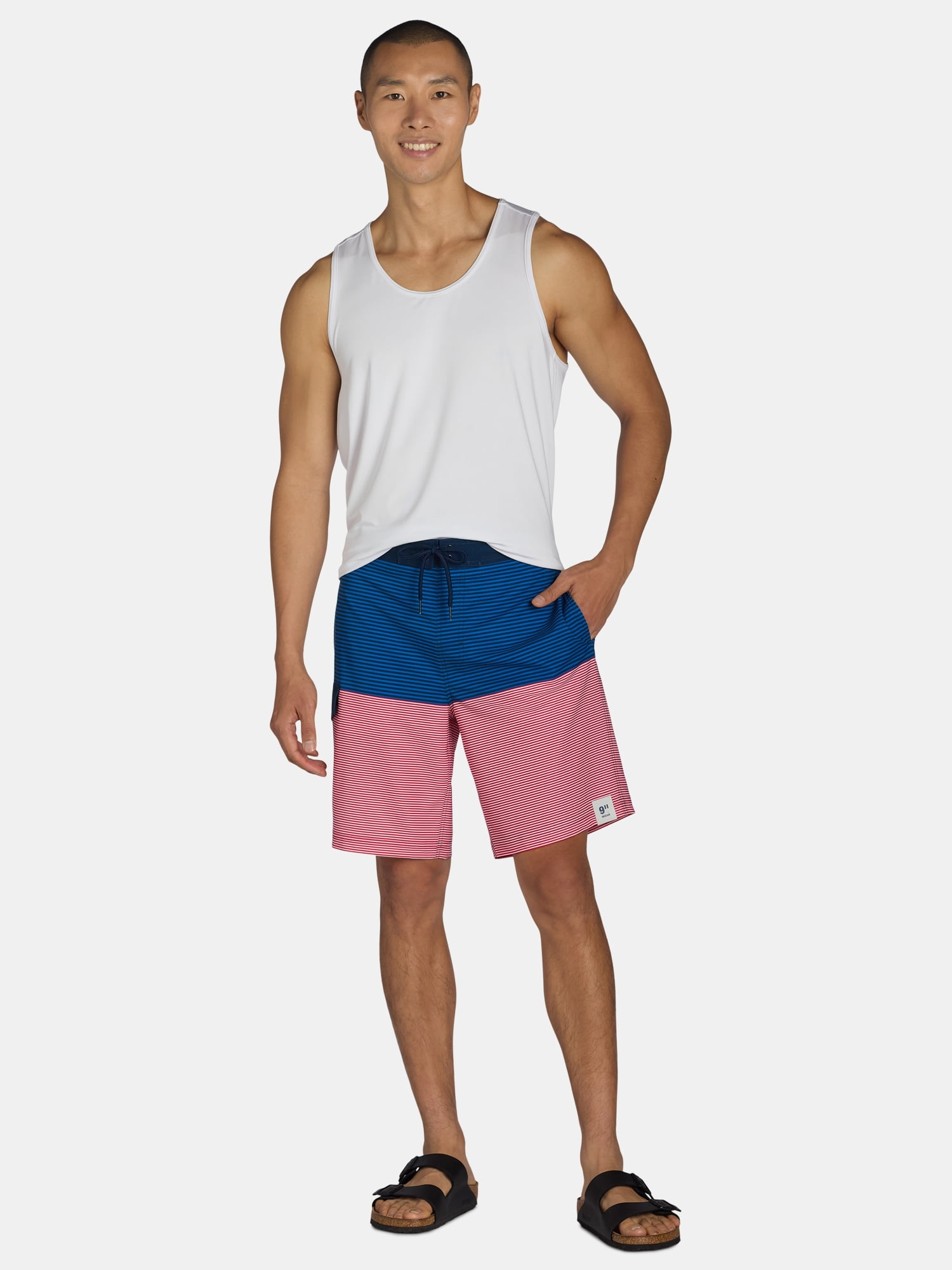 George Men's & Big Men's Cargo E-Board Stretch Trunks 9" Inseam, Sizes S-5XL