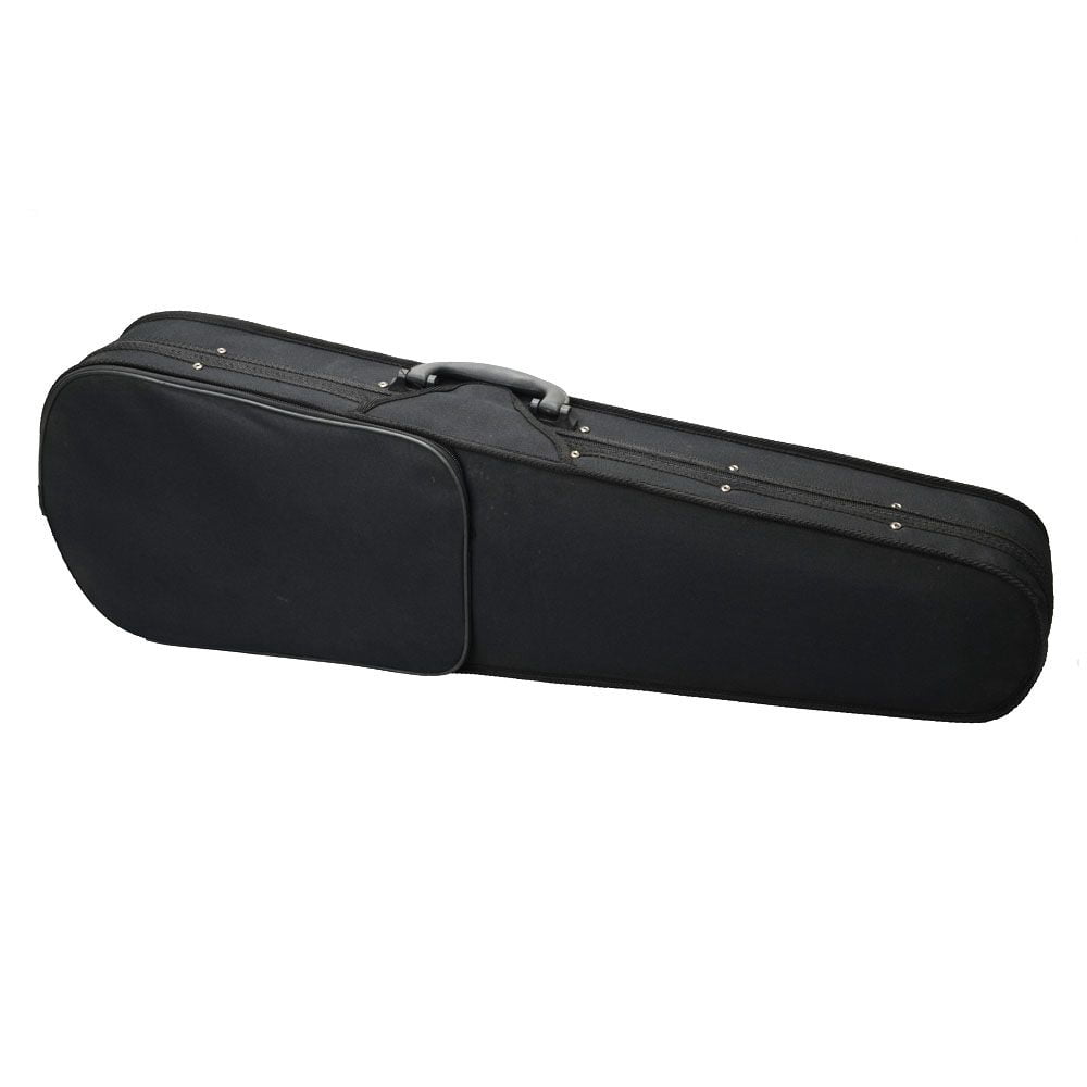 IVV Triangle Shape Violin Storage Case, Portable Case Bag with Soft Cloth Fluff Lining for 4/4 Violin, Black