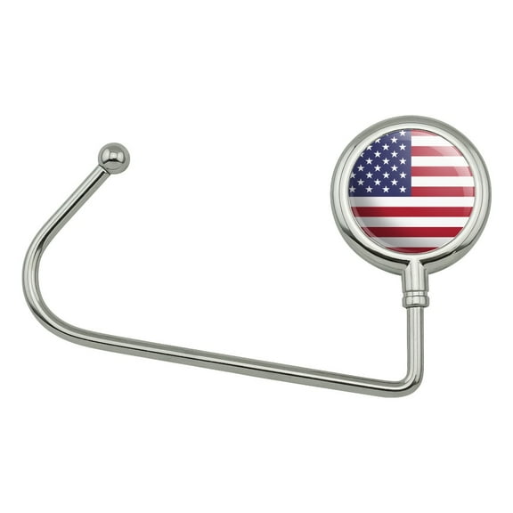 United States of America American USA Flag Purse Bag Hanger Holder Hook