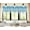 Light Blue, variant on 1Pc Wave Light Blue color waterfall valance with tassels faux silk rod pocket semi sheer ascot dressing window 55" wide X 18" long for kitchen décor