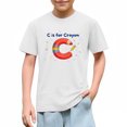 thumbnail image 2 of Juslio Boy Letter Pattern T Shirts Comfortable Breathable Crew, Neck Casual Short Sleeved Tops Shirts Sizes 2-18, 2 of 9