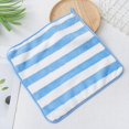 thumbnail image 2 of Dish Cloths Microfiber Stripe Dish Towels for Kitchen Super Absorbent Tea Hand Towels Soft Reusable Dish Rags for Cleaning Drying Washing Dishes 1 Pack 12x12 Inch Blue, 2 of 5