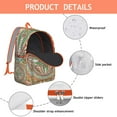 thumbnail image 4 of Elegant Boho Mandala Floral Backpack with Computer Pocket, Spacious College Bookbag, Lightweight School Essential for Work Travel, Great Gift, 4 of 5